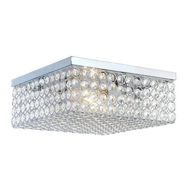 Supreme Supplies 12 inCrystal Square Flush mount SU964860 - main